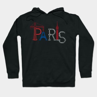 Paris Eiffel Tower Themed Design Hoodie